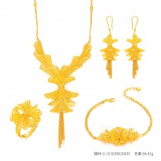 足金裙擺蝴蝶結流蘇套裝